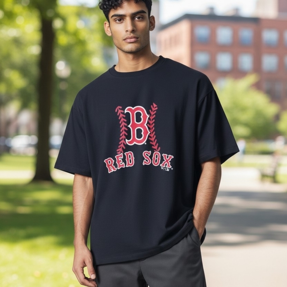 Fanatics Navy Blue Red Sox Graphic Tee W/#16 Duran On Back Size S Unisex